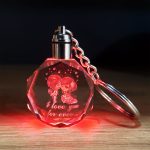Слатко двојно дизајниран кристален променливи клучен прстен
