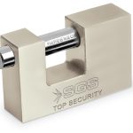 SGS 1366 Стаклен Вратен Заклучок Лизгачки Мили Сатен Облога 80 mm