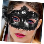 Црна сјајна маска за фотографирање - Image 2