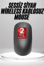 Црн Безжичен Миш Wireless Mouse Минималистички Дизајн - Image 2