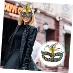 Црна Вафлена Партии Маска - Image 2