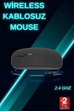 Црн Wireless Безжичен Тивок Миш Bluetooth Поврзување - Image 2