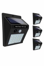 Соларна сензорска ѕидна ламба за градина 20 LED светло - Image 4