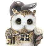 Steampunk Полиестер Сова Фигура Модел 2