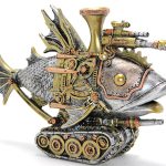 Steampunk Полиестерен Дизајн Риба Фигура