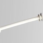 Пластична прачка за хигиена со средна должина 29 cm