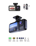 Професионален Dashcam со 3 камери за континуирана безбедност при возење и паркирање - Image 5