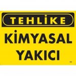 Предупредувачка Табла Опасност Хемиски Каустик 25x35 KОД:761