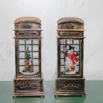 Телефон Клубела Дизајн На Новогодишна Тематика Со Светло Музички Снежен Кугла Модел 1
