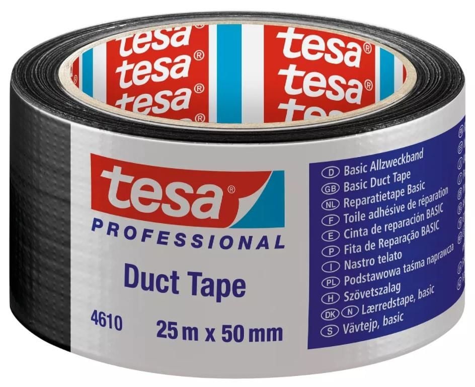 tesa-4610-duck-banti-siyah-50-4234_1.jpg Tesa 4610 Дакт Лента Црна 50 mm 25 Метри - Image 1