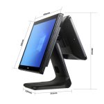 TIWOX TP-7610D 18.5" I7 10.НАСЕЛ(10710)128GB NWME SSD 8GB DDR4 RAM 1366X768 ДОКУНМАТИК POS PC +13.2" МУШТЕРИ ЕКРАН - Image 2