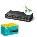 TP-LINK LiteWave 8 Port LS1008G 10/100/1000 Gigabit Пластичен Касета Switch