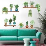 Тропски Растенија Зидна Налепница Модел Б