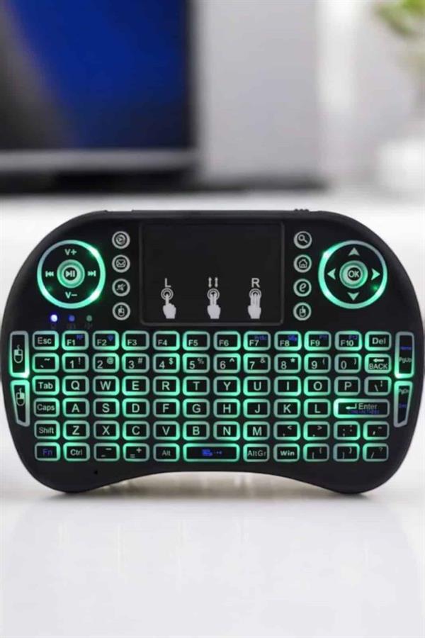 tv-uyumlu-mini-klavye-q-klavye-isikli-df9-e0.jpg Мини тастатура Q компатибилна со ТВ, со осветлување, компатибилна со сите уреди - Image 1
