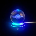 USB'ли Сатурн Дизајнирана Ротирачка Стаклена Кугла