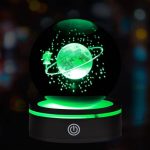 USB'ли Сатурнска Девојка Дизајнирана Ротирачка Стаклена Кугла