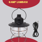 USB Полнежна Ретро LED Кампска Светилка – 4 Режими на Светло, Водоотпорна, Портативна
