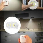 LED спот ламба со далечинско управување 3 парчиња
