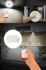 LED спот ламба со далечинско управување 3 парчиња