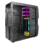 VENTO TA-K61 750W 1X80MM FAN USB 3.0 МИДИ ТАУЕР ЦРНА КУТИЈА - Image 2