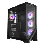 VENTO VG4202FLA 750W 80+ Bronze CAM ПРЕДЕН-СТРАНИЧЕН ПАНЕЛ ЦРЕН 4X12CM АДРЕСИРАН ARGB GAMING ATX КАСА