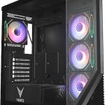VENTO VG4202FLA 850W 80+ Bronze CAM ПРЕДЕН-СТРАНИЧЕН ПАНЕЛ ЦРЕН 4X12CM АДРЕСИРАН ARGB GAMING ATX КАСА