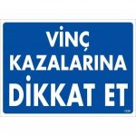 Предупредувачка Табла Внимавајте на Несреќи со Кран 25x35 KOD:1339