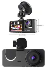 HD DVR 3 Камера Автомобилска Кamera со 2.0 инчен екран - Image 3