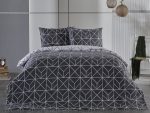 Ranforce Polka Nevresim Takımı Çift King Size - Antrasit - Image 4