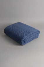 Еднокреветно Ќебе Miel Indigo со Помпони на Рабовите - Image 6