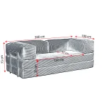 Lounge Повеќенаменска Софа / Сива - Image 5