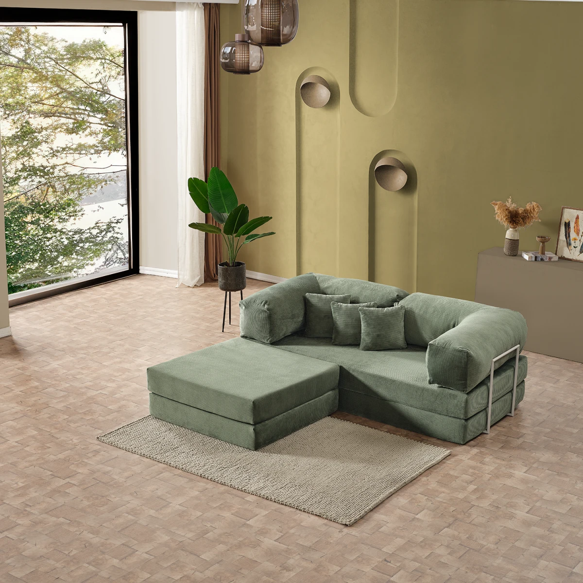 15099537-1-1200x1200 Legom Alis Мултифункционален Кауч / Зелена - Image 1