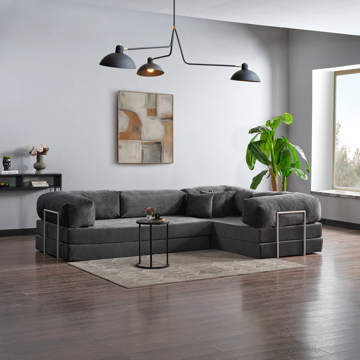 15099556-1-1200x1200 Legom Lucas Мултифункционален L Кауч / Антрацит - Image 1