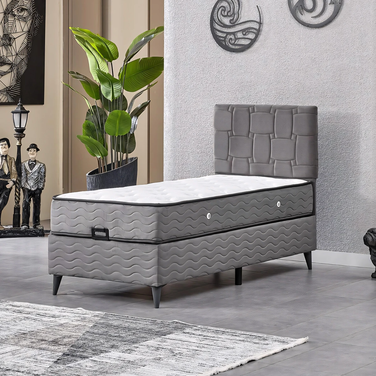 15099799-1-1200x1200 Vizyon Единечно Легло , Наслон и Душек / Сива - Image 1