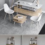 Irony Infy Office Team маса + плакар + масичка / бела и даб