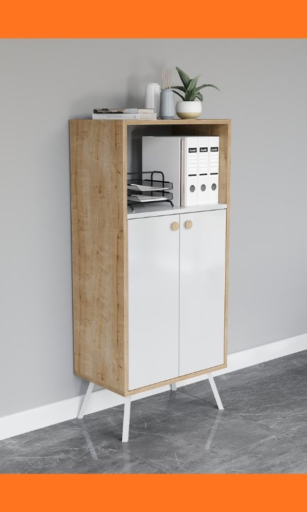 _RASHA Ofis Dolabı RASHA Канцелариски Орман / бела и даб - Image 1