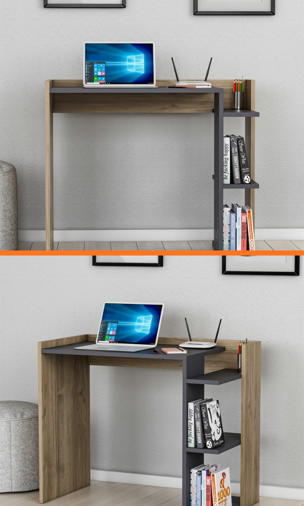 RUBY (1) RUBY Работна Маса / антрацит и орев - Image 1