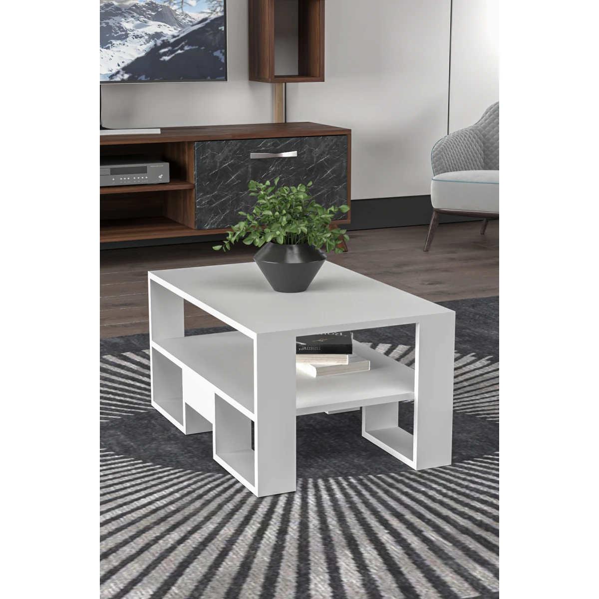 evdemo-miray-orta-sehpa-beyaz-1109-1200x1200 Evdemo Miray Средна Маса / Бела - Image 1