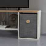 GÜNE Plus ТВ Стенд / бела и даб - Image 3