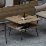 ИРОНИ Масичен Комплект маса + масичка / антрацит и орев - Image 3
