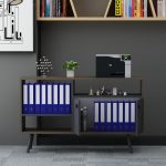 Irony Maxi Office Set маса + шкаф + масичка / антрацит и орев - Image 5