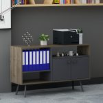 Irony Maxi Office Set маса + шкаф + масичка / антрацит и орев - Image 3