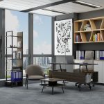 Irony Poly Office Team маса + шкаф + масичка / антрацит и орев - Image 2