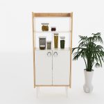 КИЛЕР Мултифункционален Ормар / Бела и даб - Image 3