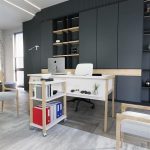 ZENITH Канцелариска Маса / бела и даб - Image 3