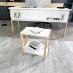 sZENITH Канцелариски Комплет Маса + масичка / Бела и даб - Image 4