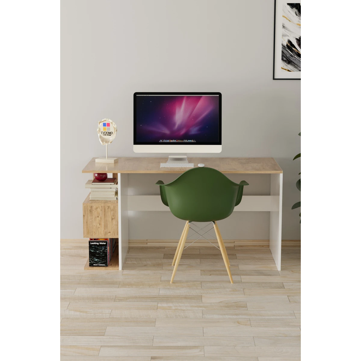 15052586-2-1200x1200 Leo Работна Маса со Полица / Бор - Image 1