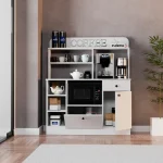 Бариста Кафе Агол Мултифункционален Ормар / Бела - Image 4