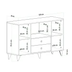 Еti Кафе Агол Мултифункционален Ормар / Бела - Image 6