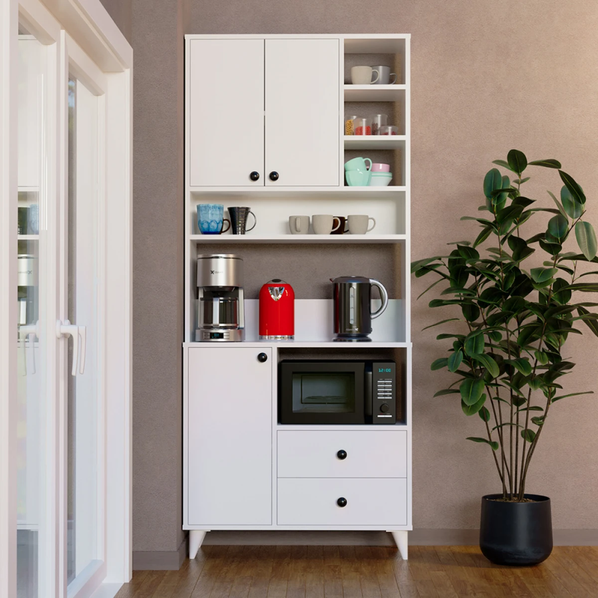 15099509-1-1200x1200 Аtlas Кафе Агол Мултифункционален Плакар / Бела - Image 1